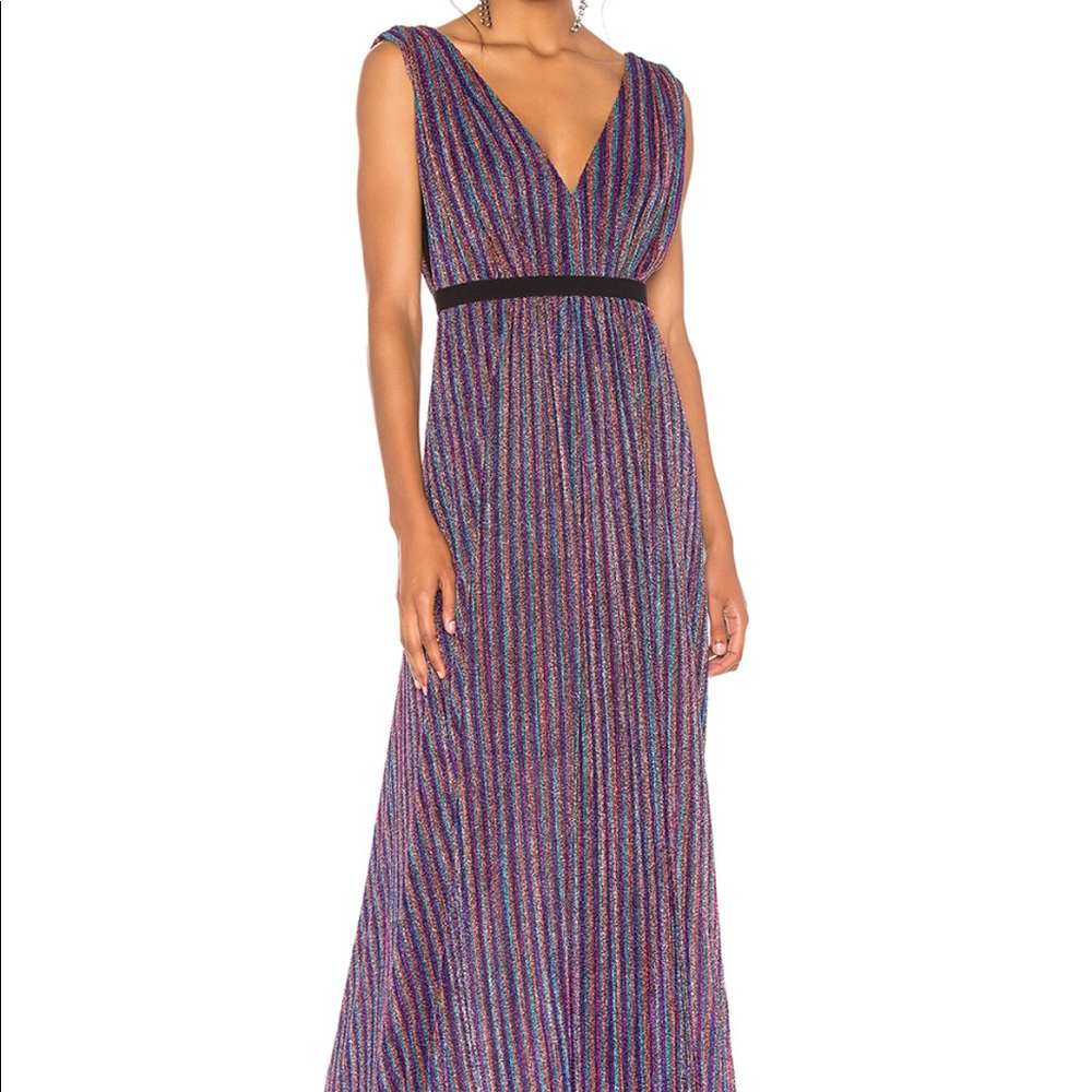 BCBGMaxAzria Shimmer Maxi Dress